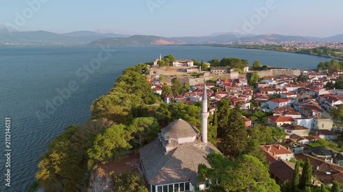 Aerial View of Ioannina Castle, Aslan Pasha and Fethiye Mosques, Greece
