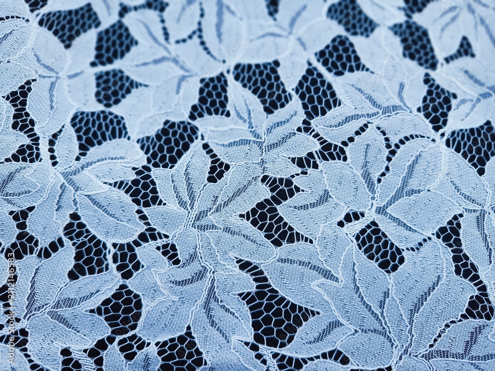 Naklejka premium leaf patterned fabric