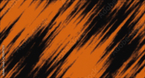 Fotografie Abstract Digital Glitch Art Background with Colorful Vertical Lines and Pixel Di