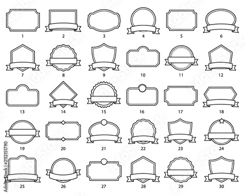 Black and white of various household and tools, numbered one to thirty household tools line style