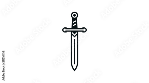 Quadro su tela Dagger with a pointed blade.