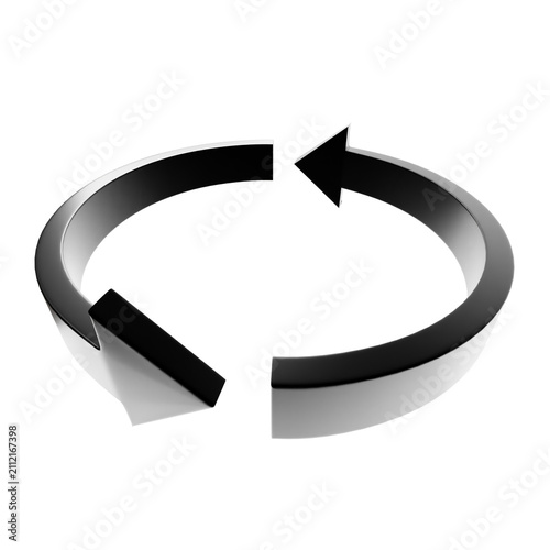 3d icon rotate arrow