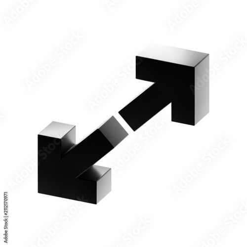 3d icon arrow zoom