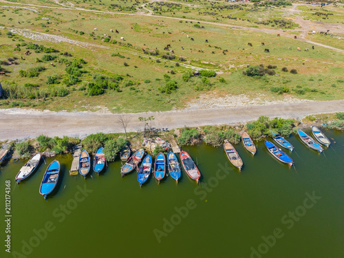 Bafa Lake Nature Park and Serçin Village at the Büyük Menderes River Delta, Turkey