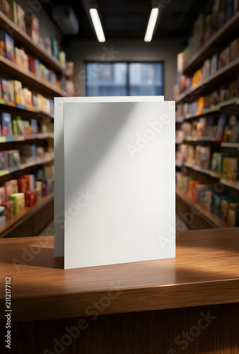 Blank white greeting card m...