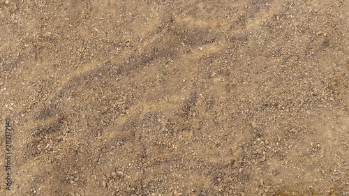 Top view of dry dirt and soil texture background