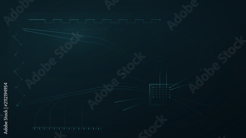 Obraz na płótnie Circuit Board Data Network Architecture