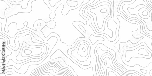 Fotografía White abstract wave paper spiral area world topography map curved reliefs design