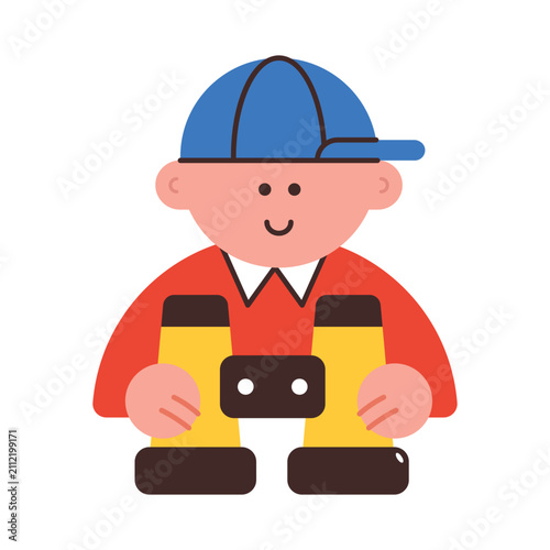 Camper  Vector Flat icon. EPS File 