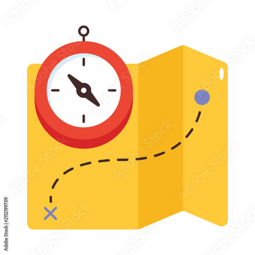 Map Vector Flat icon. EPS File 