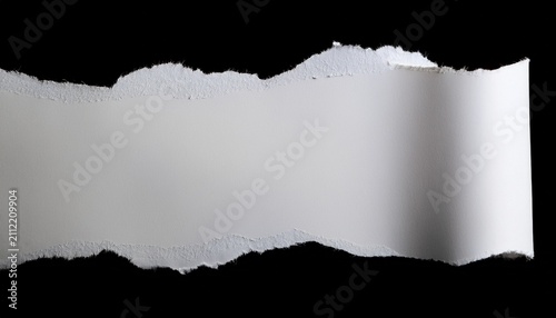 Torn Paper Ripped Paper Paper Texture White Paper Black Background Tear Edge Abstract Background Copy Space White Torn Paper With Rough Ripped
