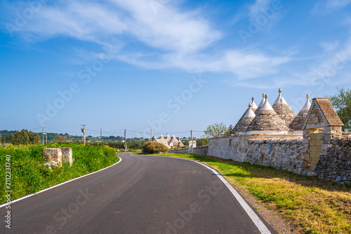 Beautiful landscape view near Alberobello Town of Italy