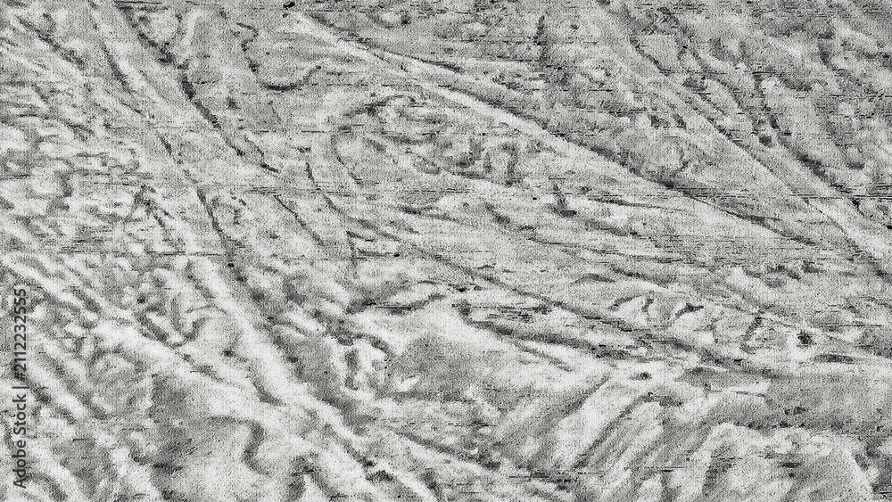 Naklejka premium A highly detailed textured concrete surface featuring a weathered gray finish with natural wavy patterns and distressed imperfections.