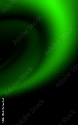 Abstract green background with smooth gradient and soft light curves, modern digital art design for wallpaper or presentation backdrop