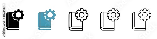 Fotografie Guide vector icon set