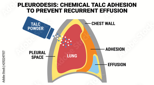 Foto Pleurodesis Chemical Talc Adhesion to Prevent Recurrent Effusion