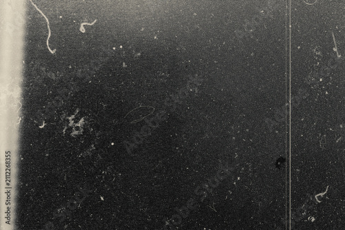 Принти на полотні Heavy Vintage Film Dust Scratch Texture with Light Leak Overlay for Retro Photo
