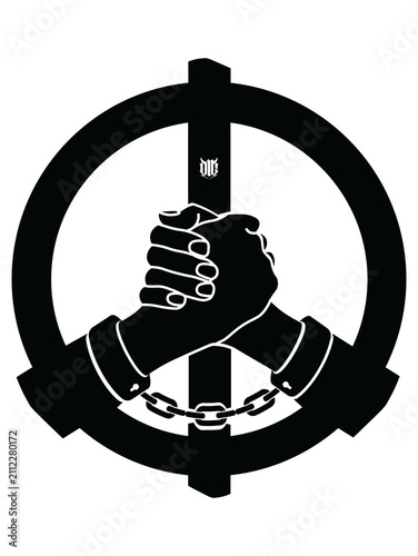 Bild auf Leinwand Collusion | Political Protest Illustration