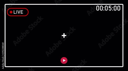 Clean and modern LIVE button animation featuring a glowing red live streaming indicator. Perfect for livestreams, YouTube, Twitch, Facebook Live, Instagram Live, podcasts, online broadcasts, video ove