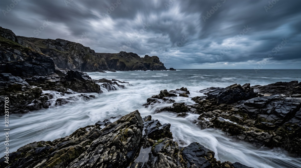 Fototapeta premium Coastal Cliff Vista