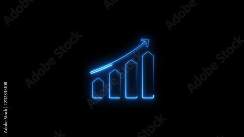   



File #:  1769621928
neon line business graph icon animation Neon business graph chart icon animation on isolated black background. Neon business growth idea animated