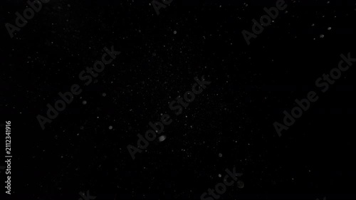 Super Slow Motion Dust Particles Floating in Air, Atmospheric Overlay at 1000fps.