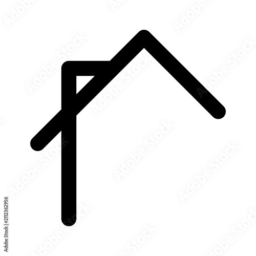 House real estate line icon