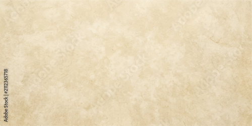 Quadro su tela Aged Parchment Texture: Close-up of a distressed, weathered parchment paper with subtle cracks and a creamy beige hue, suggesting history and vintage appeal
