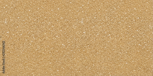 Quadro su tela Sand Texture Close-up: A detailed close-up view reveals the granular texture of fine, dry sand, highlighting its natural imperfections and warm, earthy tones