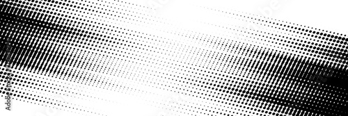 Canvastavla Dots halftone white and blue color pattern gradient grunge texture background