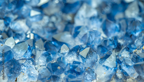 Obraz na plátne Blue Crystal Mineral Stone