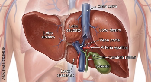  immagine  del fegato umano