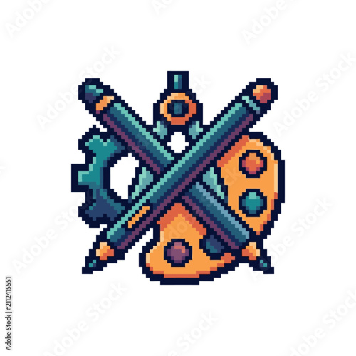 Pixel art creative design tools.
