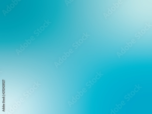 Abstract Soft Cyan Aqua Teal Blue Smooth Blurry Gradient Background