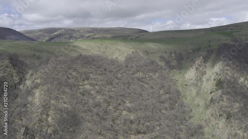 A drone video of the Caucasus Mountains, the Dzhily‑Su Valley, and the Pkhia Pass, Arkhyz, Russia, 2026.

