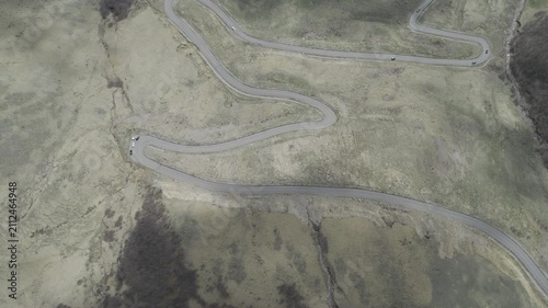 A drone video of the Caucasus Mountains, the Dzhily‑Su Valley, and the Pkhia Pass, Arkhyz, Russia, 2026.

