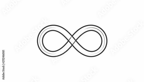 Infinity Symbol Sign Shape Icon.