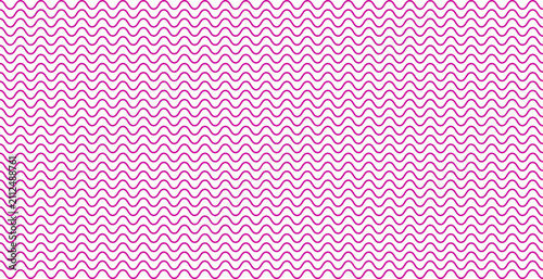 Bild auf Leinwand Seamless pattern with magenta wavy lines isolated on white background digital gr