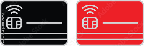 Фотография Contactless credit card icons
