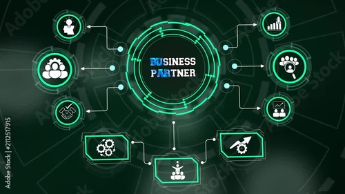 Business partner alliance dashboard mapping B2B venture coordination and shared commercial growth targets