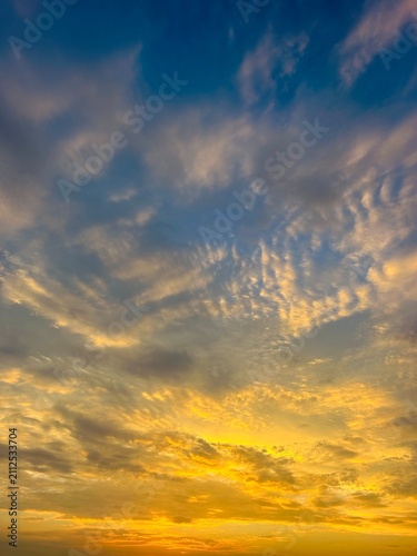 Canvas Print sunset in the sky