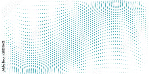 Foto Blue dot color halftone white background