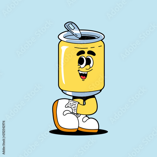 illustration of a Canned drink Cartoon