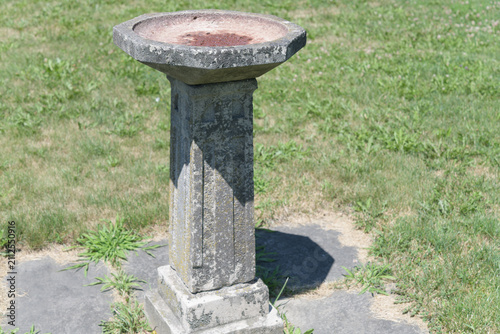 old birdbath