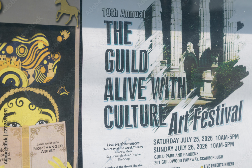Obraz premium activity posters in Toronto (Guild Park and Gardens events)