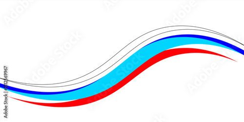 Modern corporate background template with multi-colored wave shapes