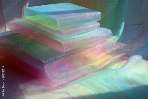 layers of transparent fabric