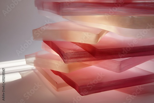 layers of transparent fabric