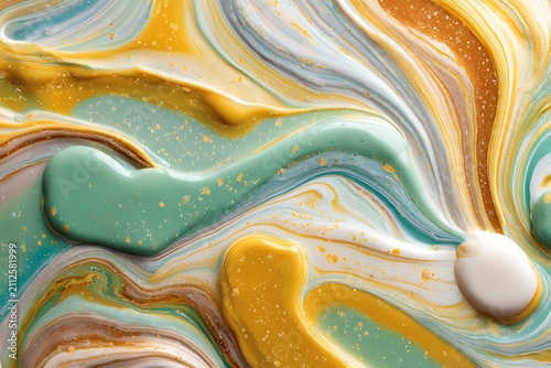 liquid paint  spreading on floor