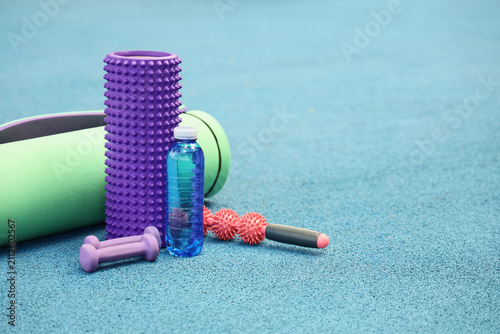 Fitness equipment with purp...